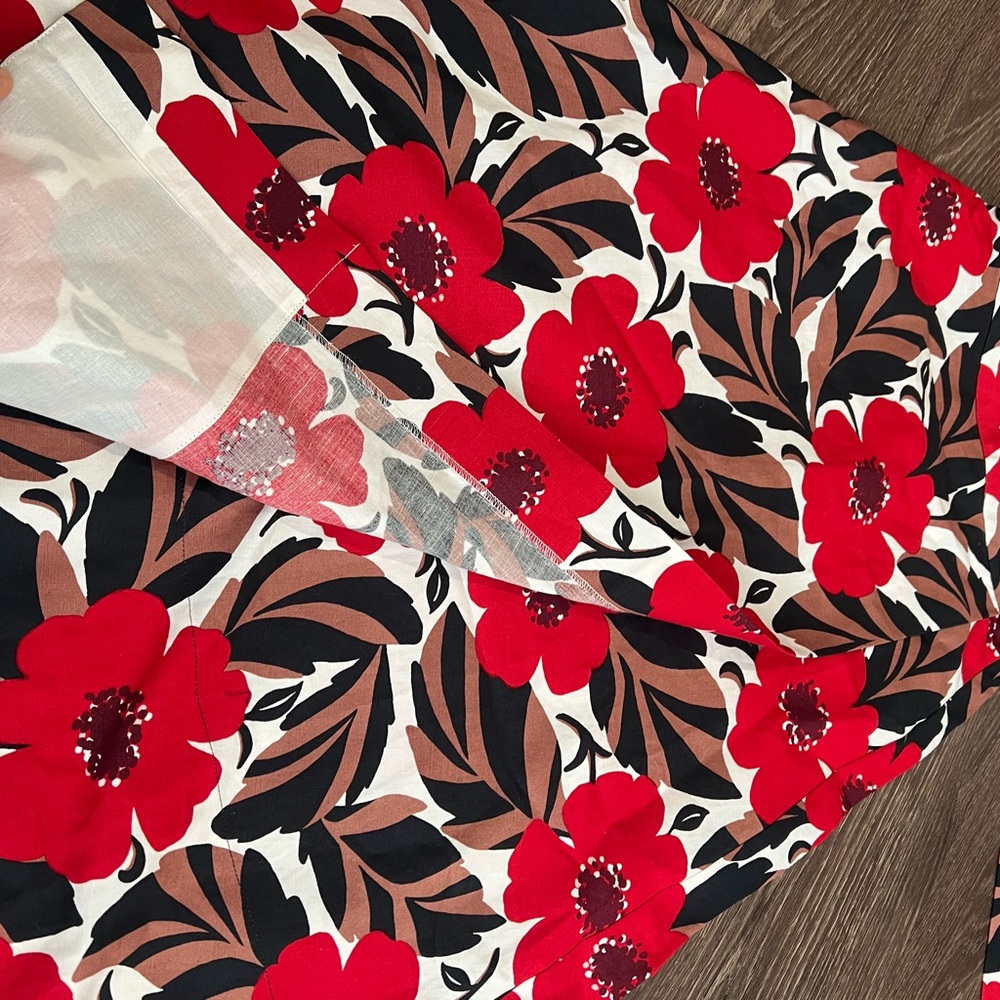 NWT kate spade new york Poppy Field Wrap Skirt - Picture 5 of 9